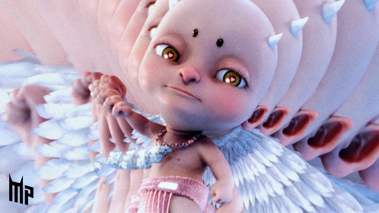 「コンペティション短編部門」の「ミュージックアニメーション部門」入選作品「MILLENNIUM PARADE『M4D LUV』」（山田遼志、佐々木集/日本）