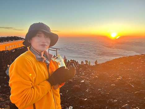 富士登山に挑んだ安田陸矢