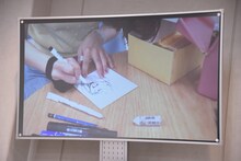 コノシロしんこのライブドローイングの様子