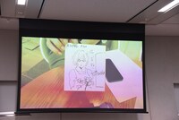 だろめおんが即興で描いた色紙