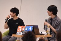 左からマンガワン編集部の小林翔氏、高木氏