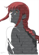 「劇場版『チェンソーマン レゼ篇』レゼ＆マキマ特製両面ピンナップ」より、裏面のマキマ (c)2025 MAPPA／チェンソーマンプロジェクト (c)藤本タツキ／集英社