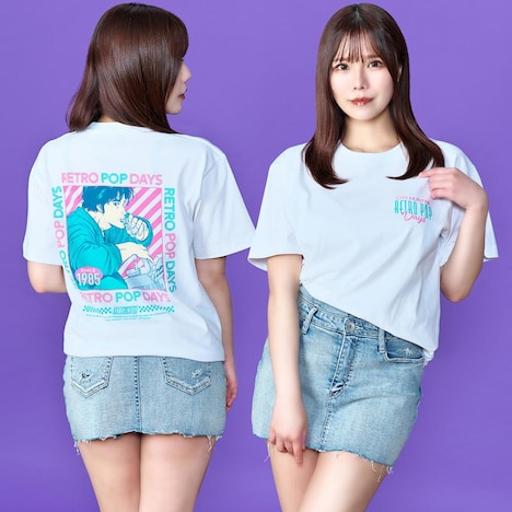 「シティーハンター RETRO POP Tシャツ」着用イメージ