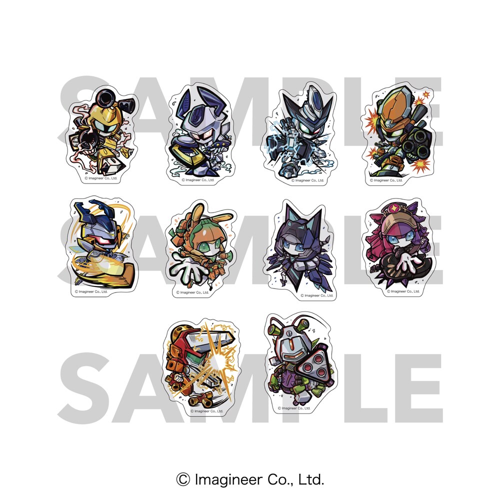 ダイカットステッカーセット - 「メダロット」ほるまりんがイッキ