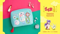 「らんま1/2 タッセルがゆらゆら ワッペン風ガジェットポーチ」