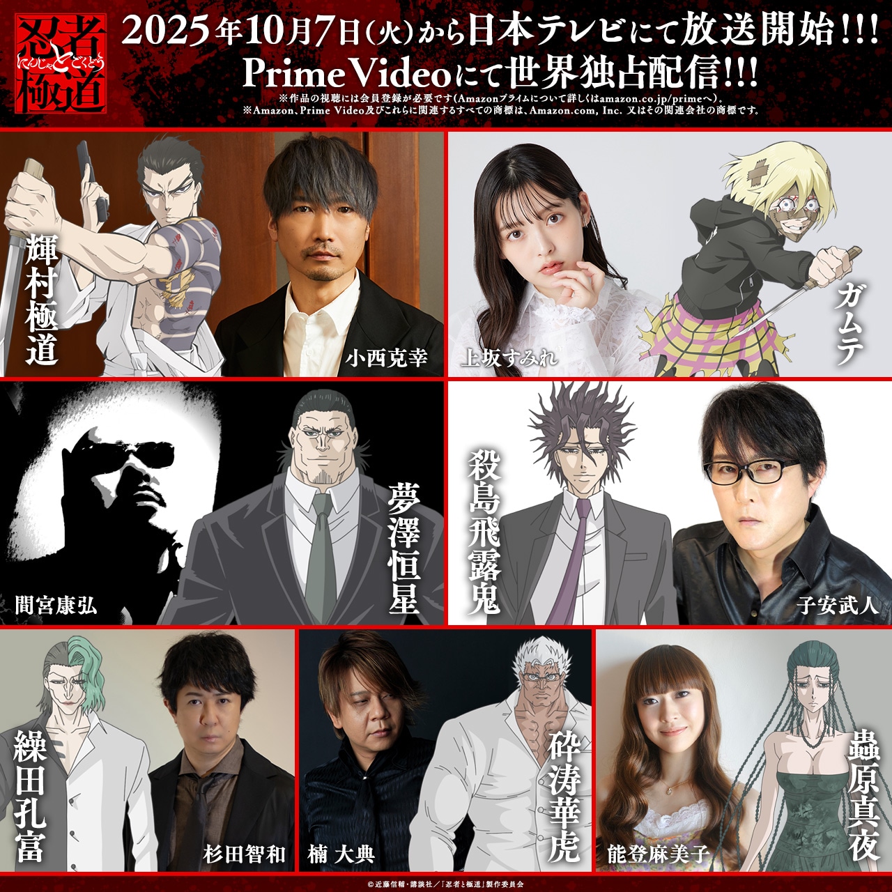 破壊の八極道のキャラクターとそのキャスト