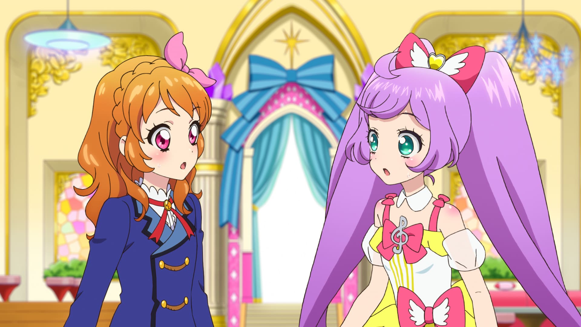 映画「アイカツ！×プリパラ」完成披露に下地紫野＆茜屋日海夏、新場面