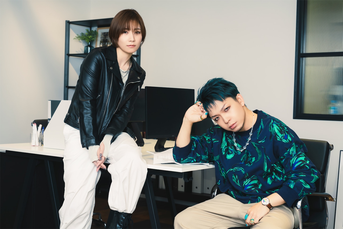 左から杉山里穂、福西勝也