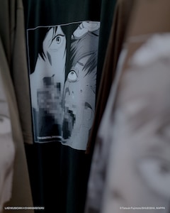 チェンソーマン」×LAD MUSICIAN、姫野とデンジのあのシーンがTシャツに 