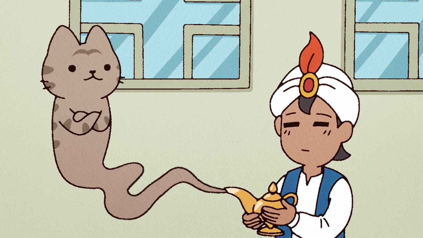 Webアニメ「うごく！ねこむかしばなし」PV第2弾より