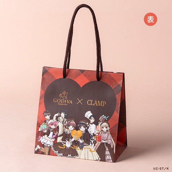 CLAMP×ゴディバの限定チョコ、制服をイメージしたコスチュームの描き