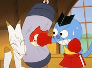 TVアニメ「ニャニがニャンだーニャンダーかめん」場面カット