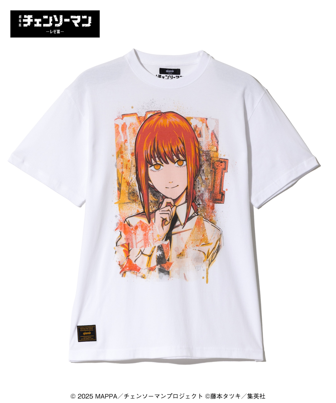 glamb × チェンソーマン【レゼ ロングTシャツ 白(M)】藤本タツキ