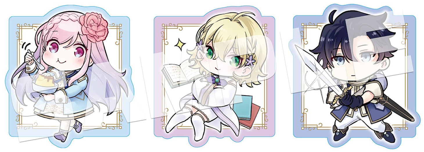 描き下ろしイラストを使用したダイカットステッカー