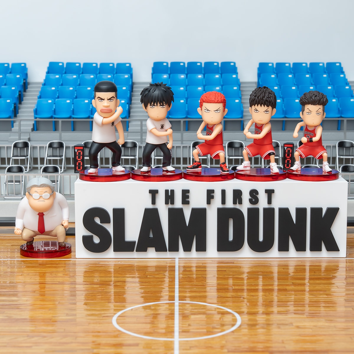 「SLAM DUNK FIGURE COLLECTION」と「THE FIRST SLAM DUNK ロゴフィギュア」