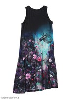 「花柄・ボムプリントドレス」