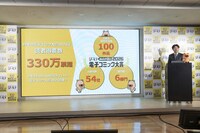 エヌ・ティ・ティ・ソルマーレ取締役・炭田真也氏による「みんなが選ぶ!!電子コミック大賞 2026」の紹介