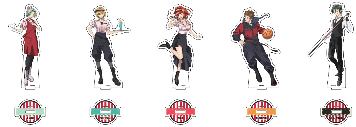 「アクリルスタンド」全5種