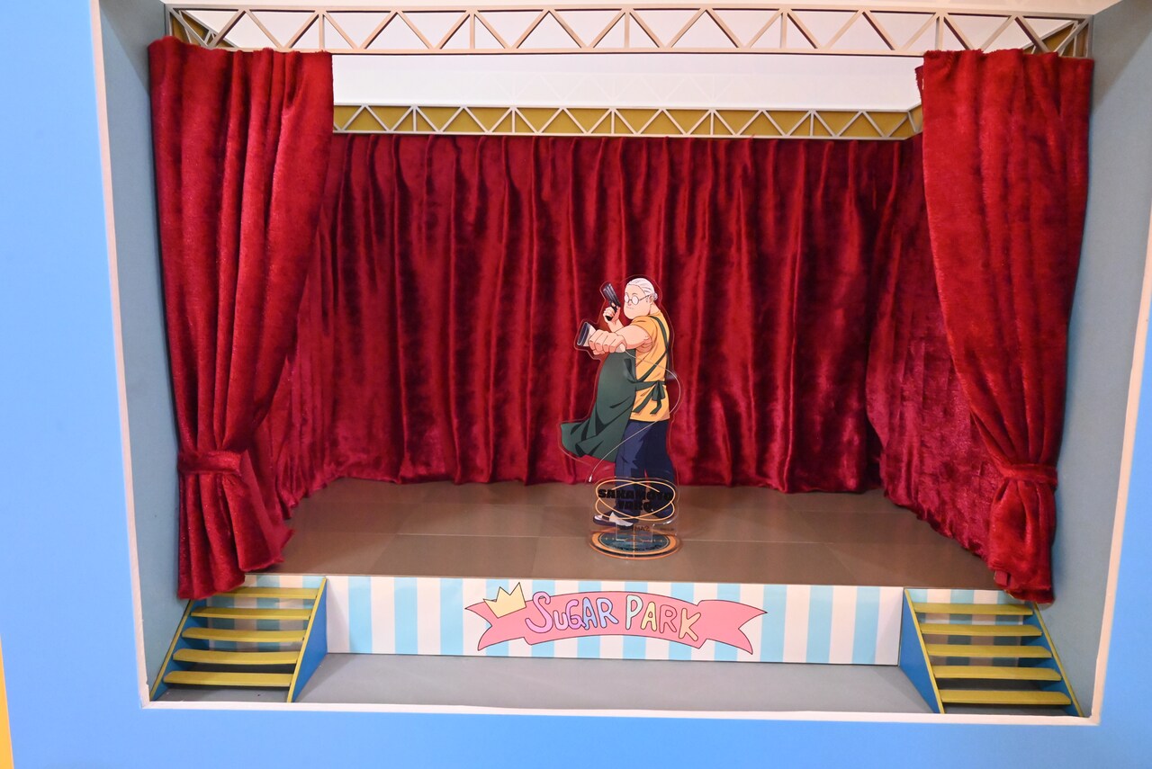 「サバゲー大会」エリアより、「シュガーパークステージジオラマ」