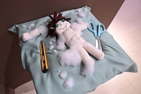 「殺連襲撃」エリアより、「アパートが切ったぬいぐるみ」