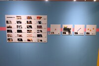 「JCC編入試験」エリアより、「坂本が使用した武器展示」