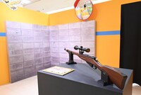 「サバゲー大会」エリアより、「平助の跳弾体験」