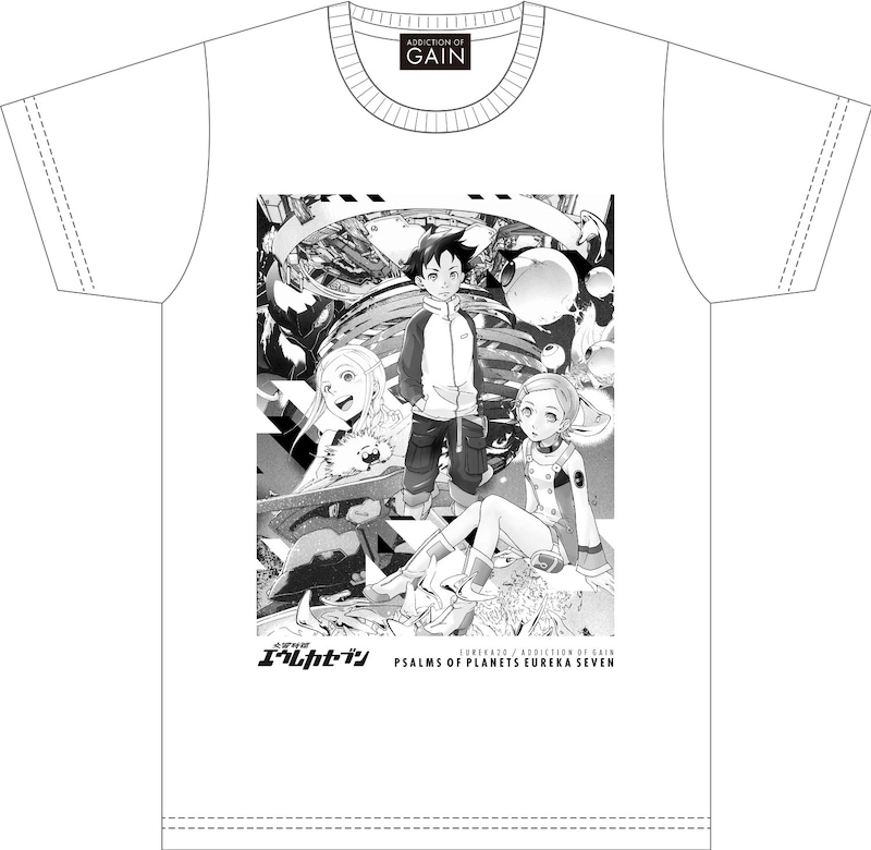 「ADDICTION OF GAIN × 交響詩篇エウレカセブン Tシャツ【EUREKA20-A】」