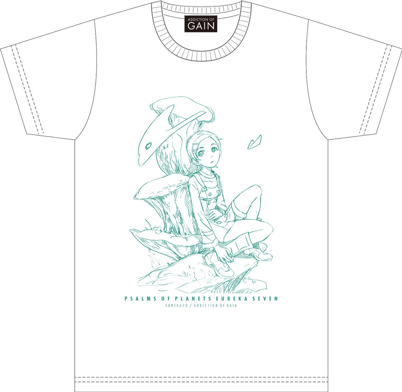 ADDICTION OF GAIN × 交響詩篇エウレカセブン Tシャツ【EUREKA20