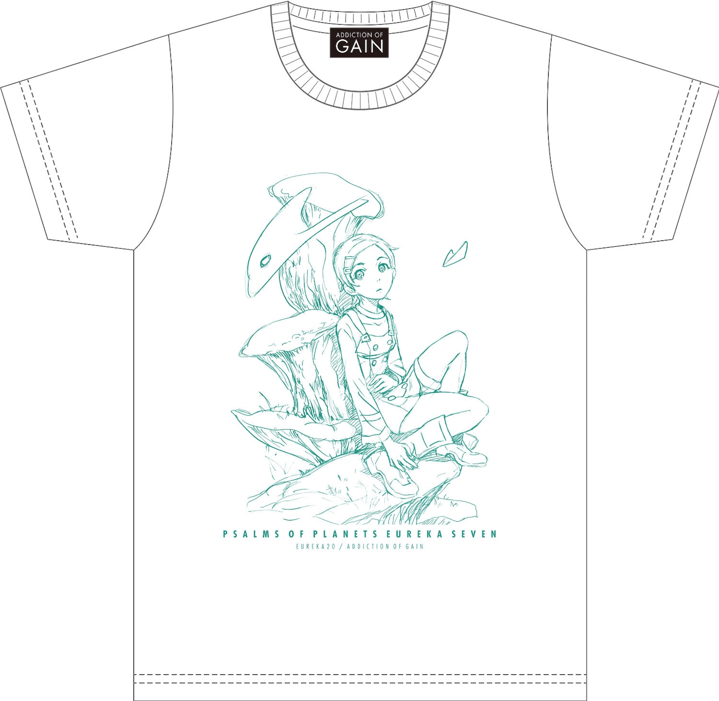 「ADDICTION OF GAIN × 交響詩篇エウレカセブン Tシャツ【EUREKA20-エウレカ】」