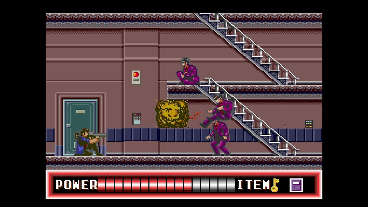 1990年のゲーム「シティーハンター」のプレイ画面 (c) 北条司／集英社・読売テレビ・サンライズ (c)SUNSOFT