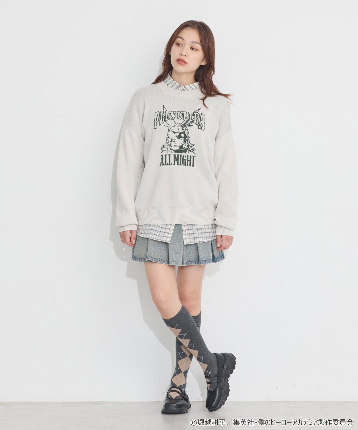 緑谷出久 イメージ ニットプルオーバー」着用イメージ - 「ヒロアカ