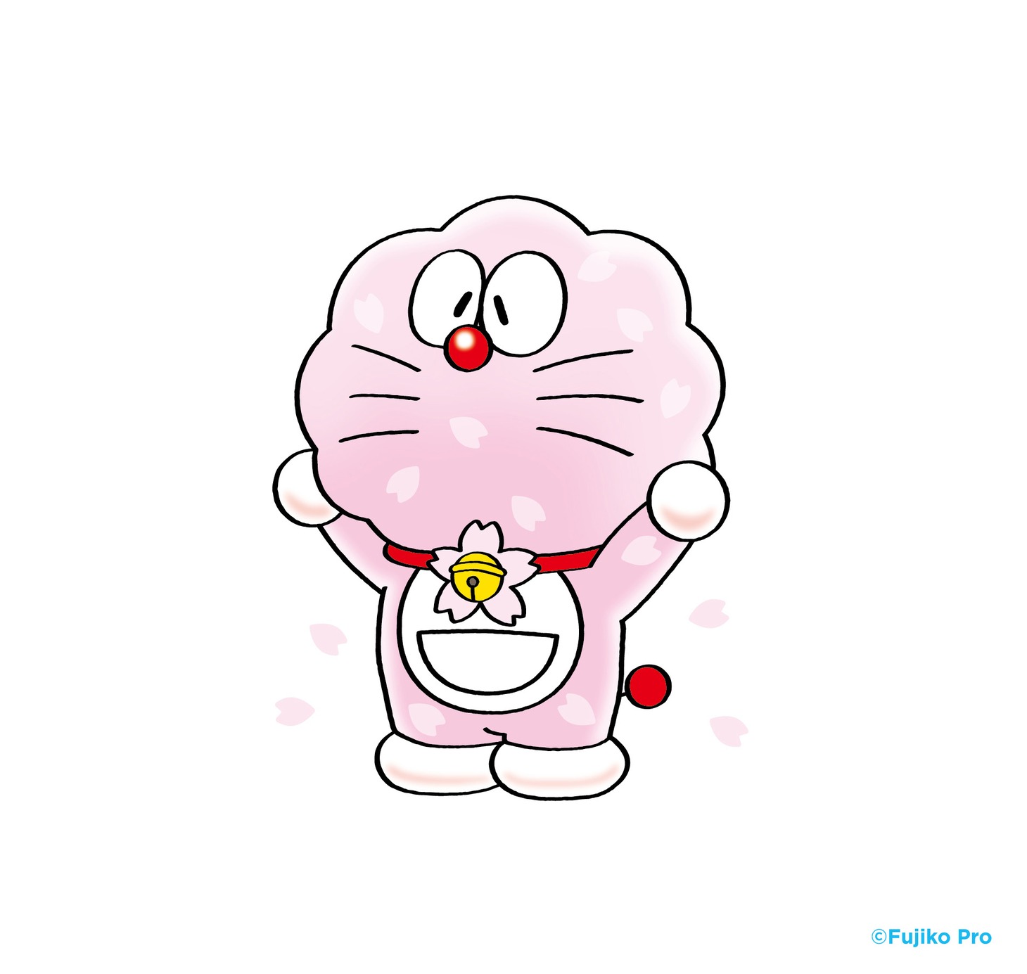 「日本会場オリジナルドラえもん」の1種類である桜ドラえもん