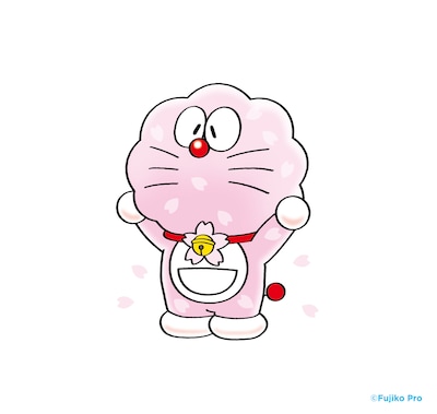 「日本会場オリジナルドラえもん」の1種類である桜ドラえもん