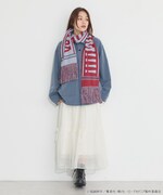 「僕のヒーローアカデミア マフラー」轟焦凍モデル 着用イメージ