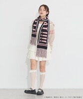 「僕のヒーローアカデミア マフラー」麗日お茶子モデル 着用イメージ