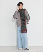 「僕のヒーローアカデミア マフラー」緑谷出久モデル 着用イメージ