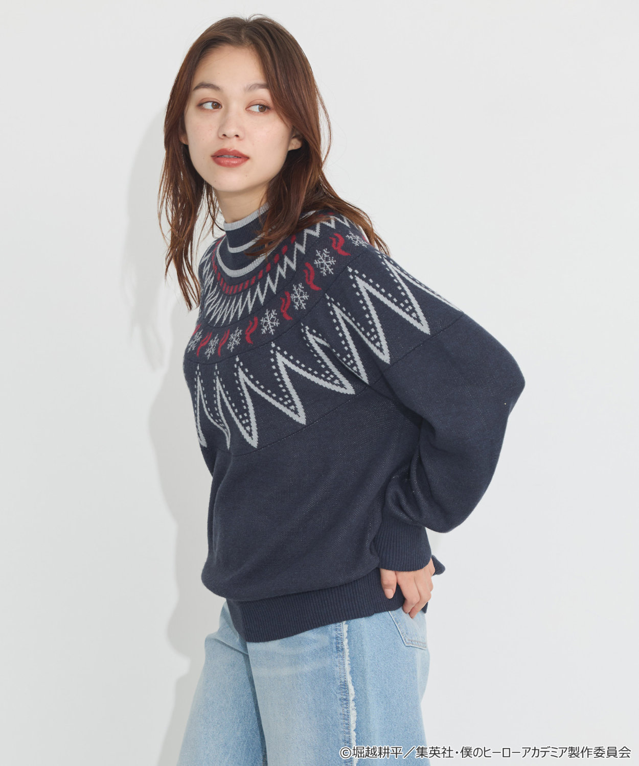 ヒロアカ　轟焦凍　イメージ　ニットプルオーバー 轟焦凍 イメージ ニットプルオーバー」着用イメージ - 「ヒロアカ