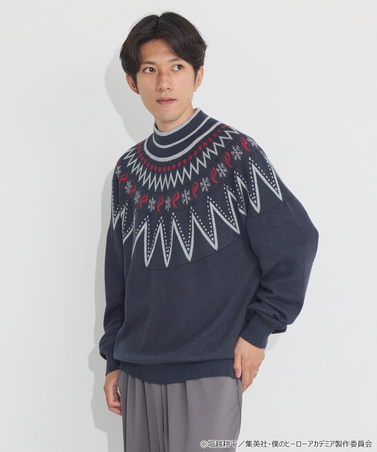 爆豪勝己 イメージ ニットプルオーバー」 - 「ヒロアカ」×earth