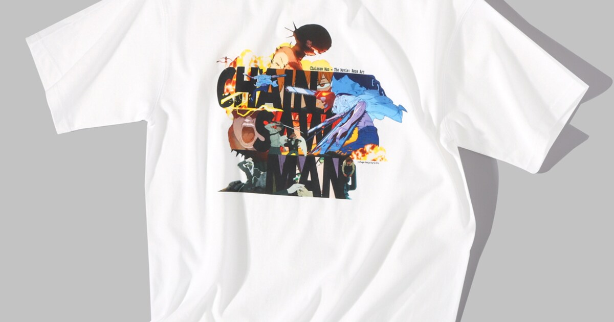 劇場版「チェンソーマン レゼ篇」とQ-TAのコラボTシャツ [画像 