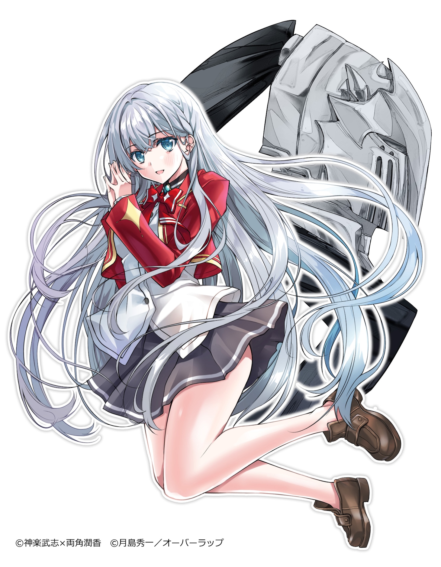 「断罪された転生聖女は、悪役令嬢の道を行く！」キービジュアル