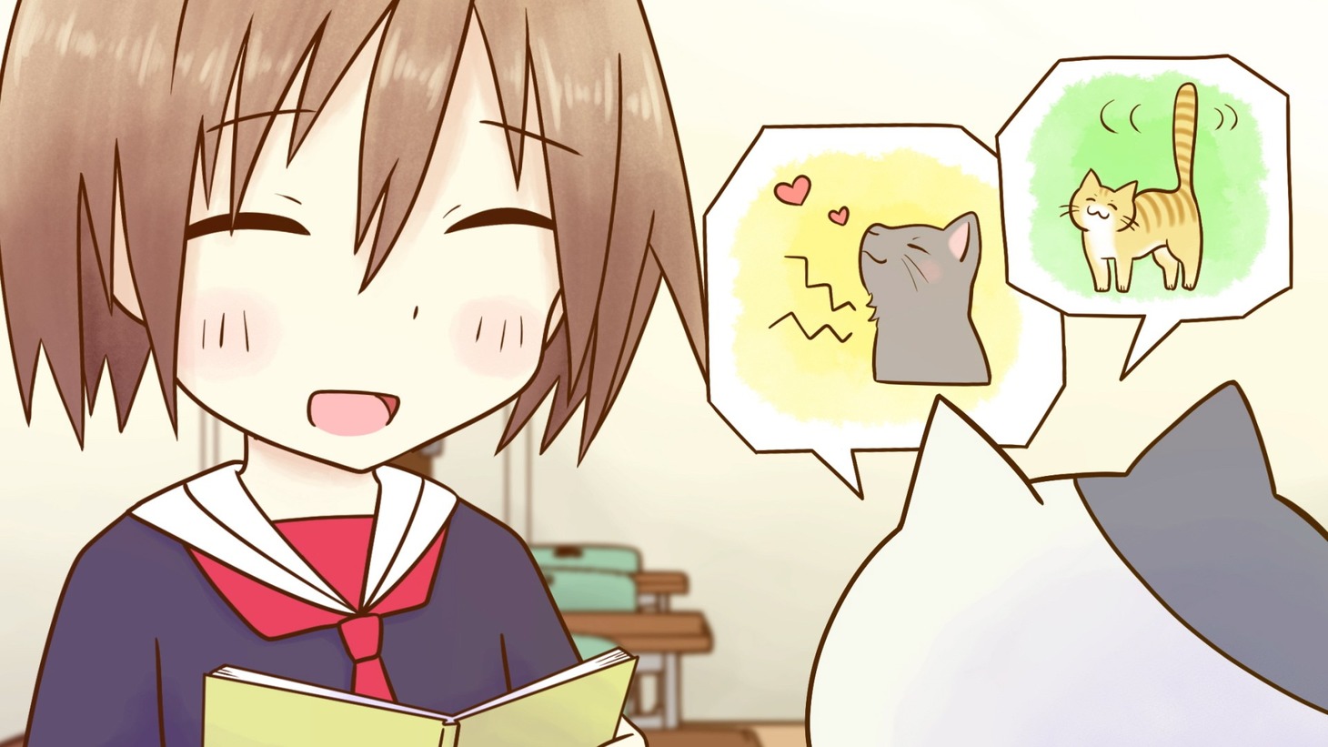 アニメ「2200年ねこの国ニッポン」場面カット