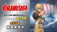 「ヴィンランド・サガ」最終29巻の告知画像。