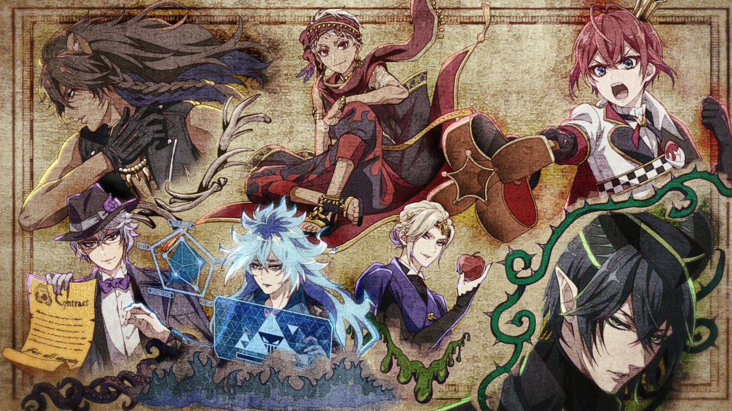 「ディズニー ツイステッドワンダーランド ザ アニメーション」本PVの場面カット