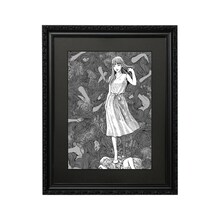 受注商品「複製版画 伊藤潤二×藤本圭紀 『富江』 コラボレーション・スタチュー パッケージ用イラスト」 ※シリアルナンバー入り (c) JI/ASP