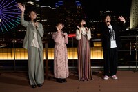 TVアニメ「『SPY×FAMILY』Season 3」大観覧車「コスモクロック21」点灯式の様子