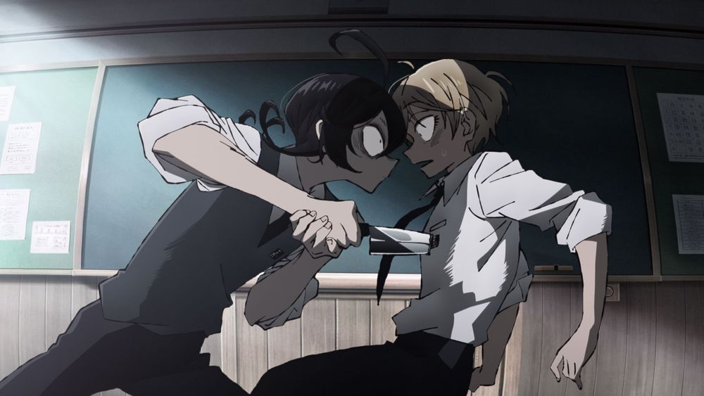 アニメ「SANDA」第1話場面カット公開、三田が命を狙われる理由は