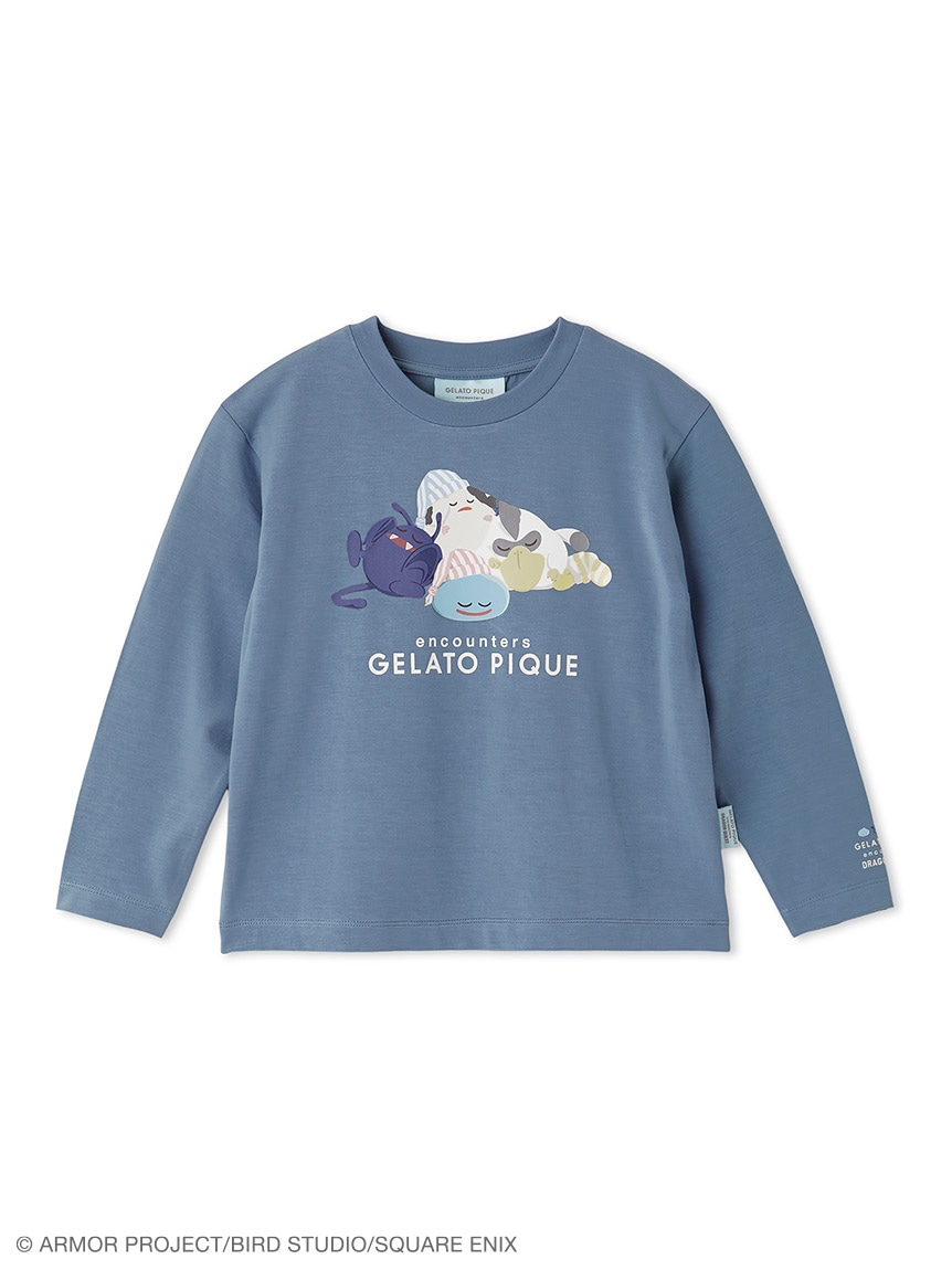 「【ドラゴンクエスト】【キッズ】スリーピングモンスターワンポイントロンT」