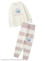 「【ドラゴンクエスト】【レディース】ベビモコプルオーバー&ボーダーロングパンツセット」