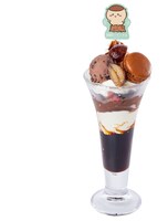 「くりまんじゅうのビターなチョコレートパフェ」