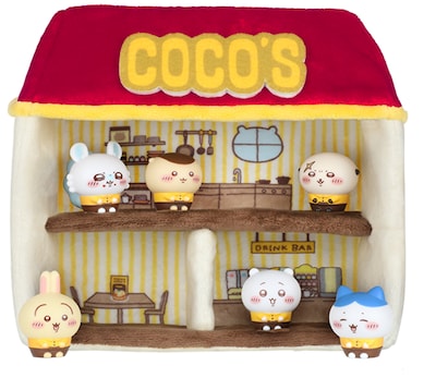 「ココスオリジナルドールハウス＋ソフビ人形6種セット」
